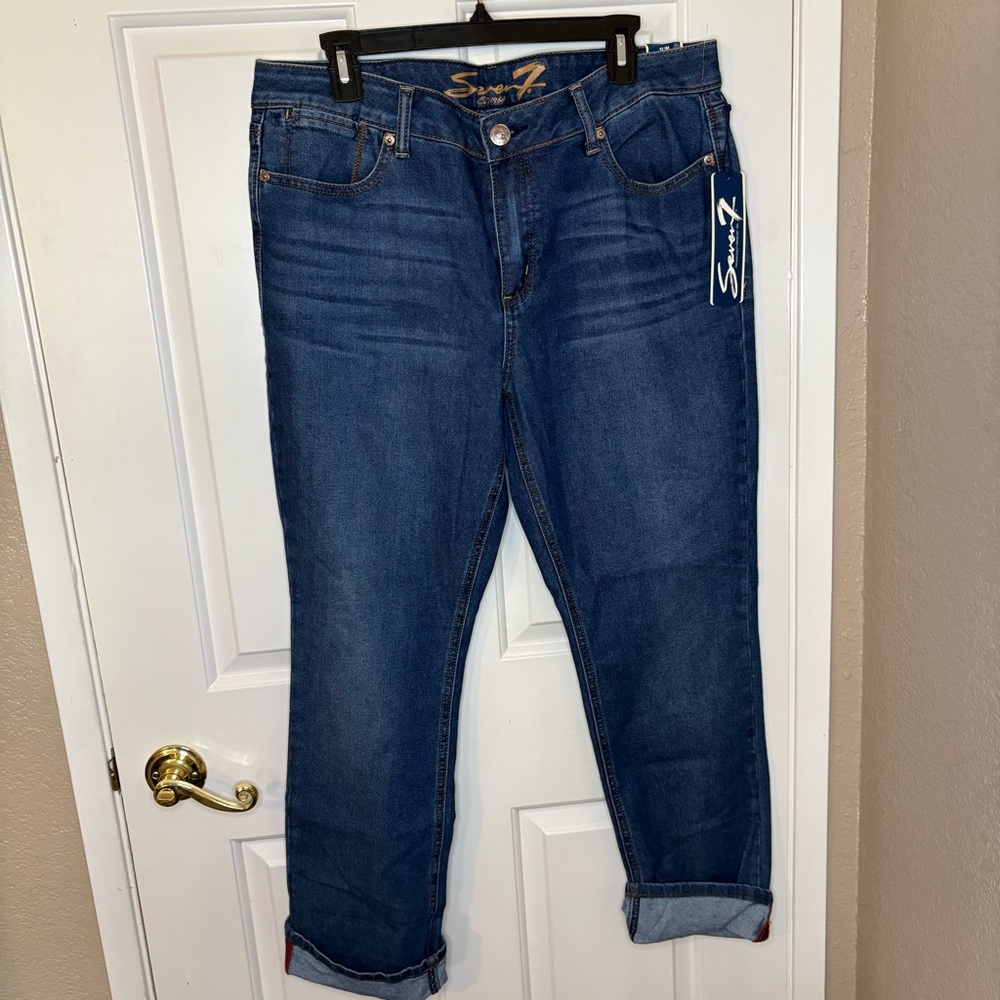 Seven7 Women's Straight-Leg Jeans 16